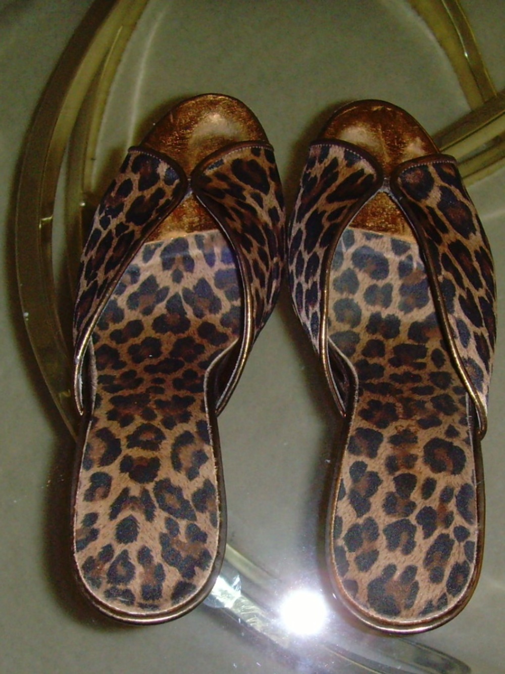 ORIGINE Leopard Print and Metallic Mules - Picture 12 of 15